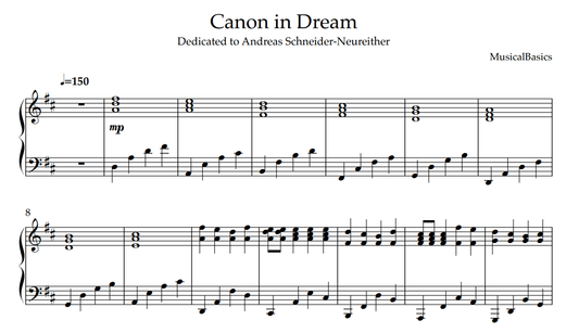 Canon in Dream - MusicalBasics
